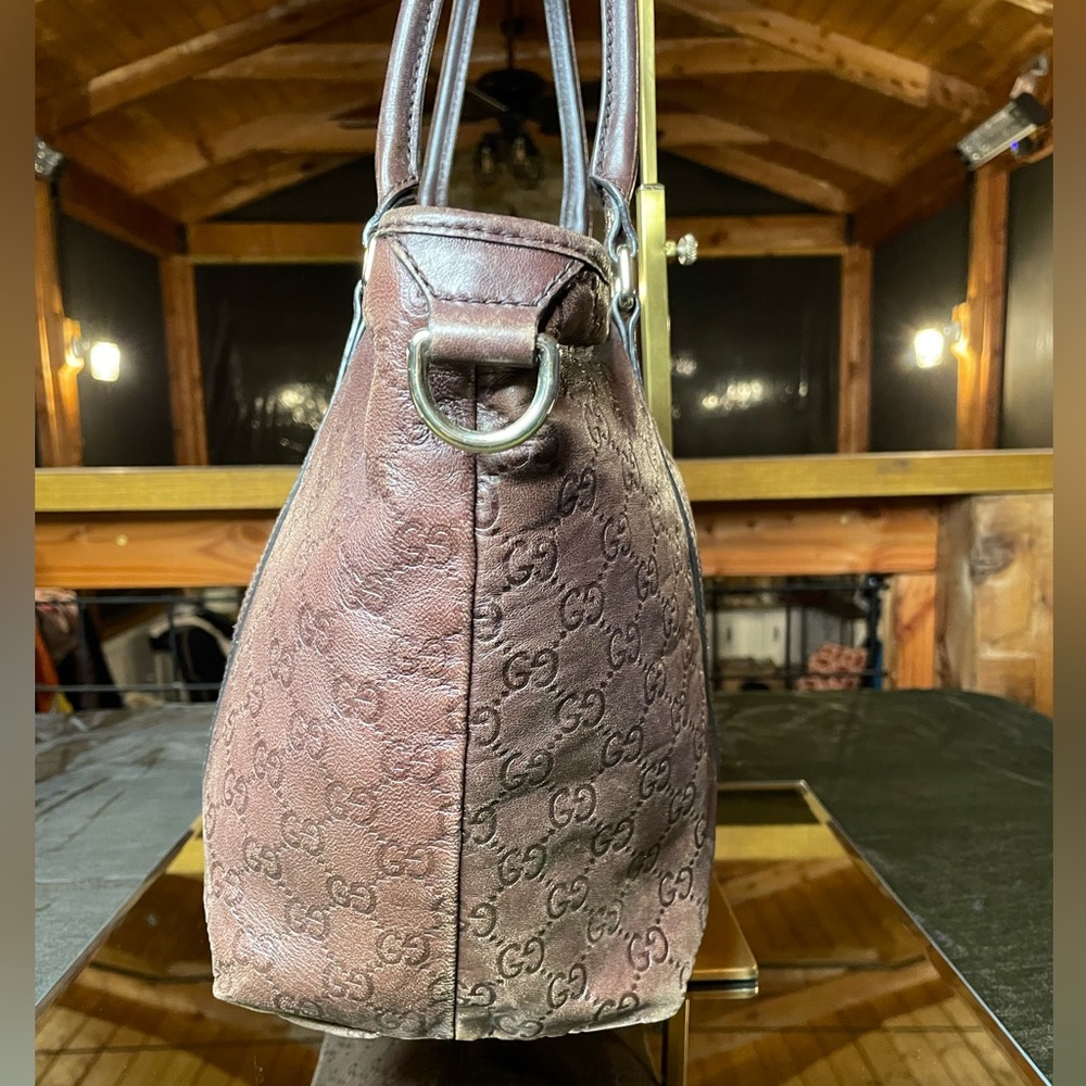 Gucci Joy brown leather GG Supreme tote - Picture 2 of 11
